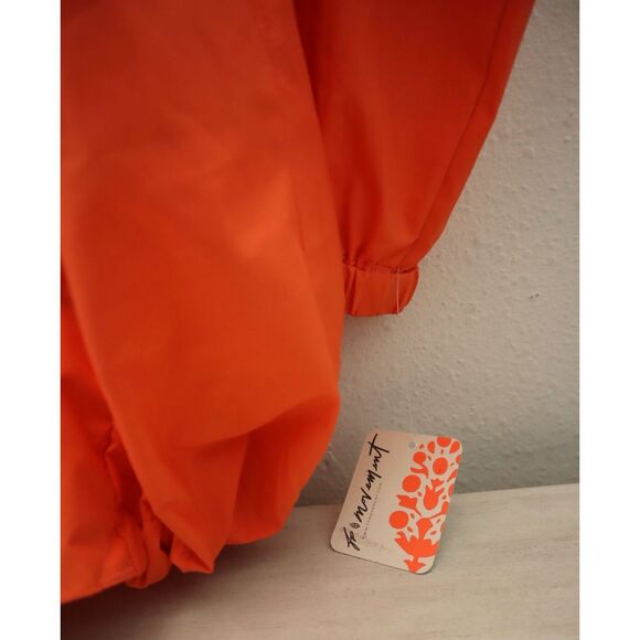 FP Movement OB1928025 Women Sz L Peach Combo Care Like The Wind Logo Jacket - Picture 6 of 13